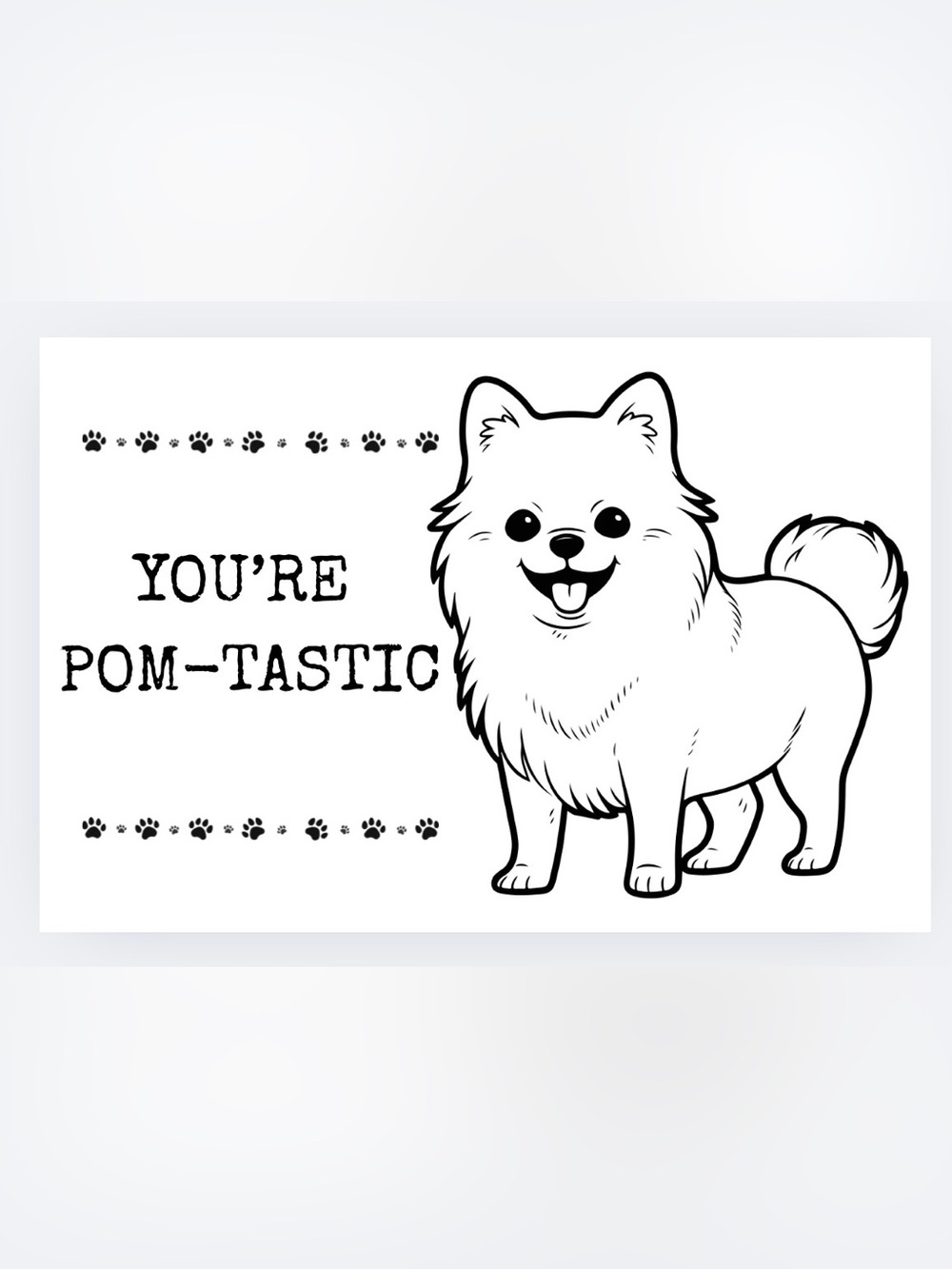 Handmade 50count Pomeranian Stickers